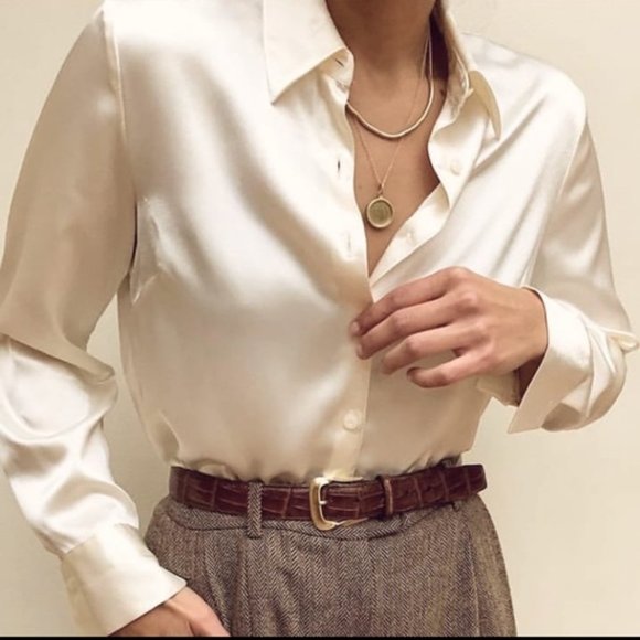 Silk long sleeves top - Picture 1 of 9